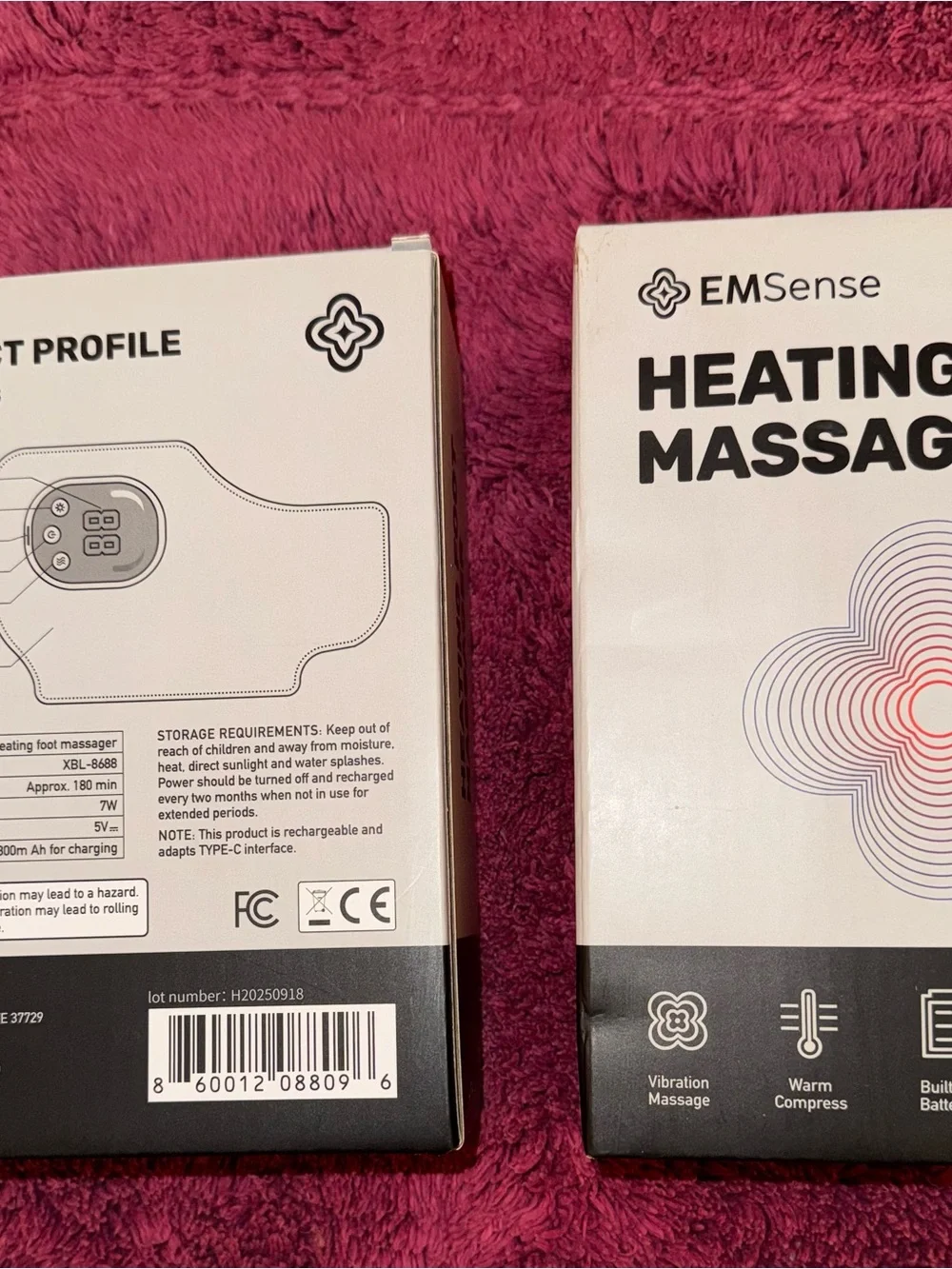 Gray Heated Ankle Wrap with Digital Controller - 2 Pack